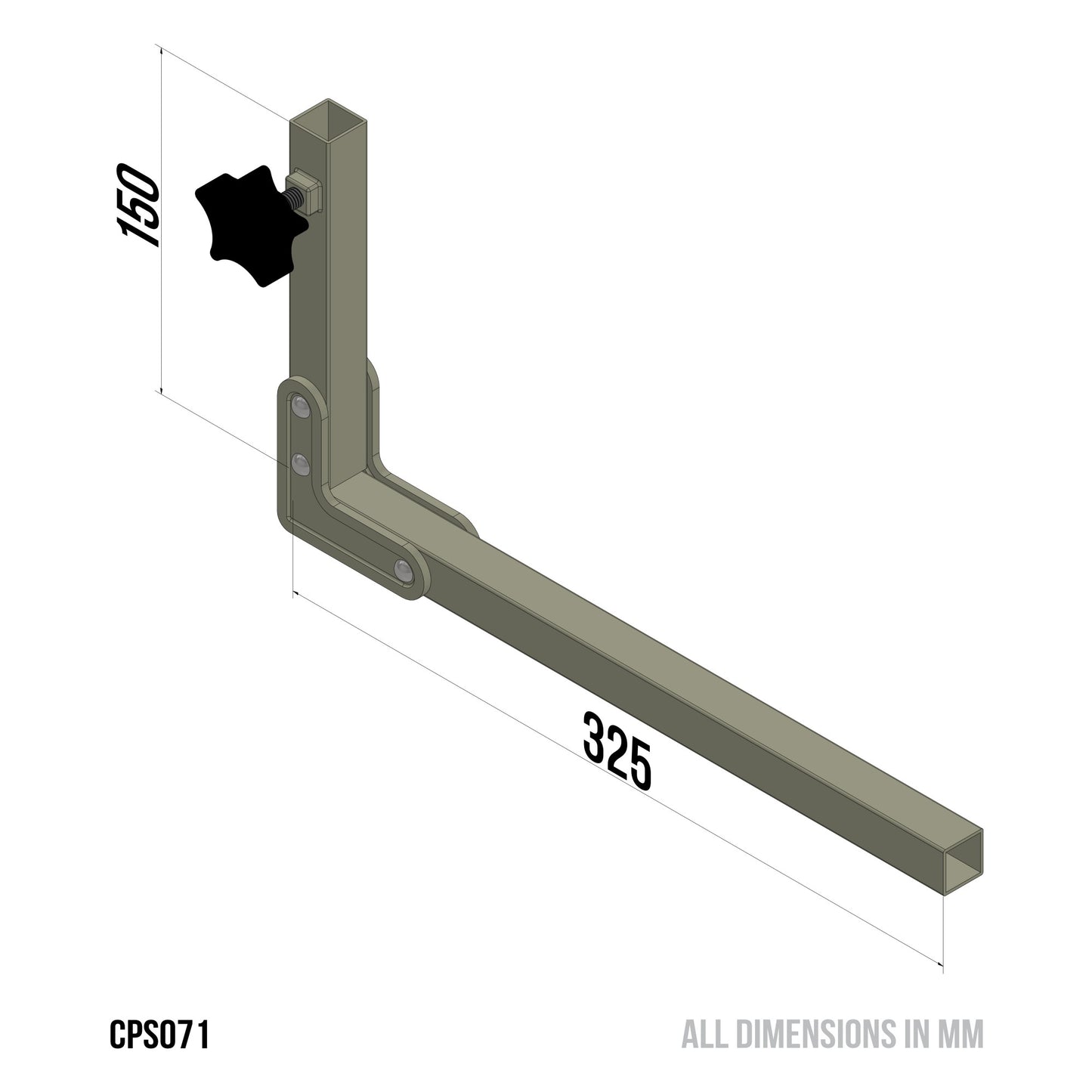 Porter Lite Front Bar Angle Right