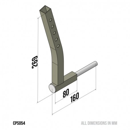  MK8 Power-Porter - Rear Leg Axle Right 