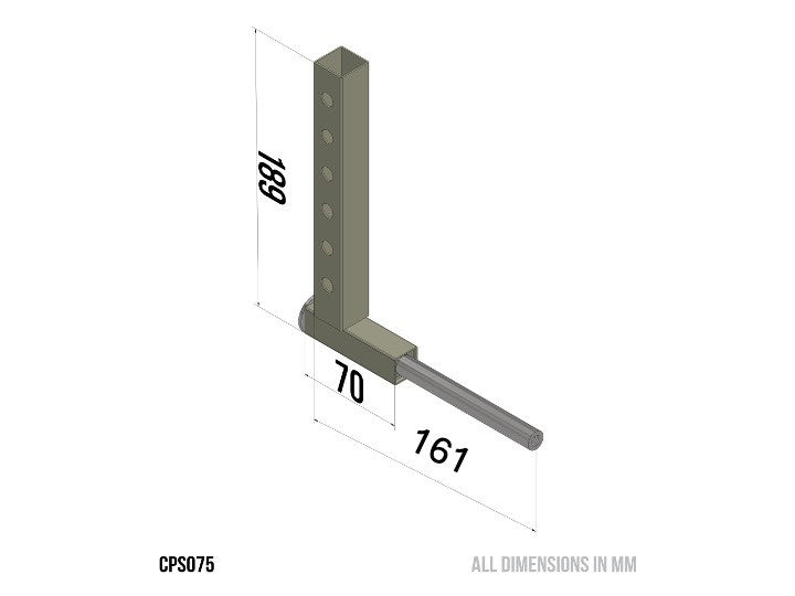 Big Boy Tri Porter Rear Leg Axle Right