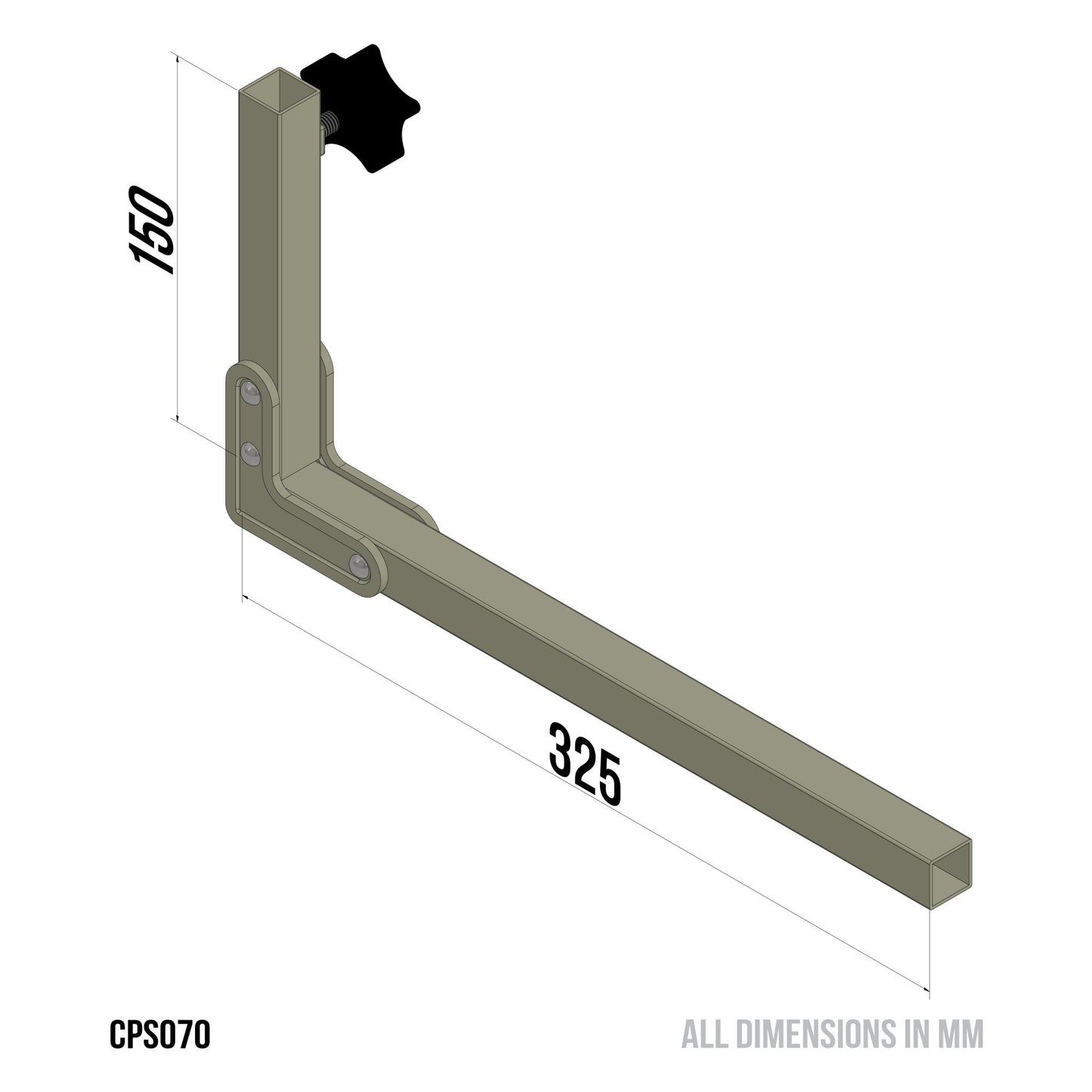 Porter Lite Front Bar Angle Left