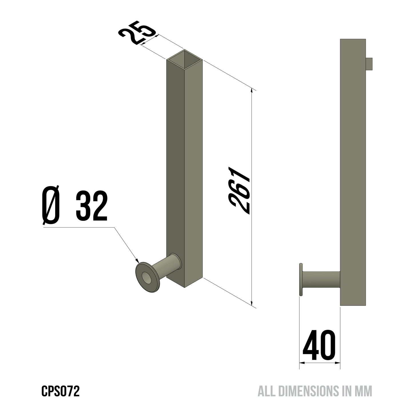 Big Boy Tri Porter Axle Support