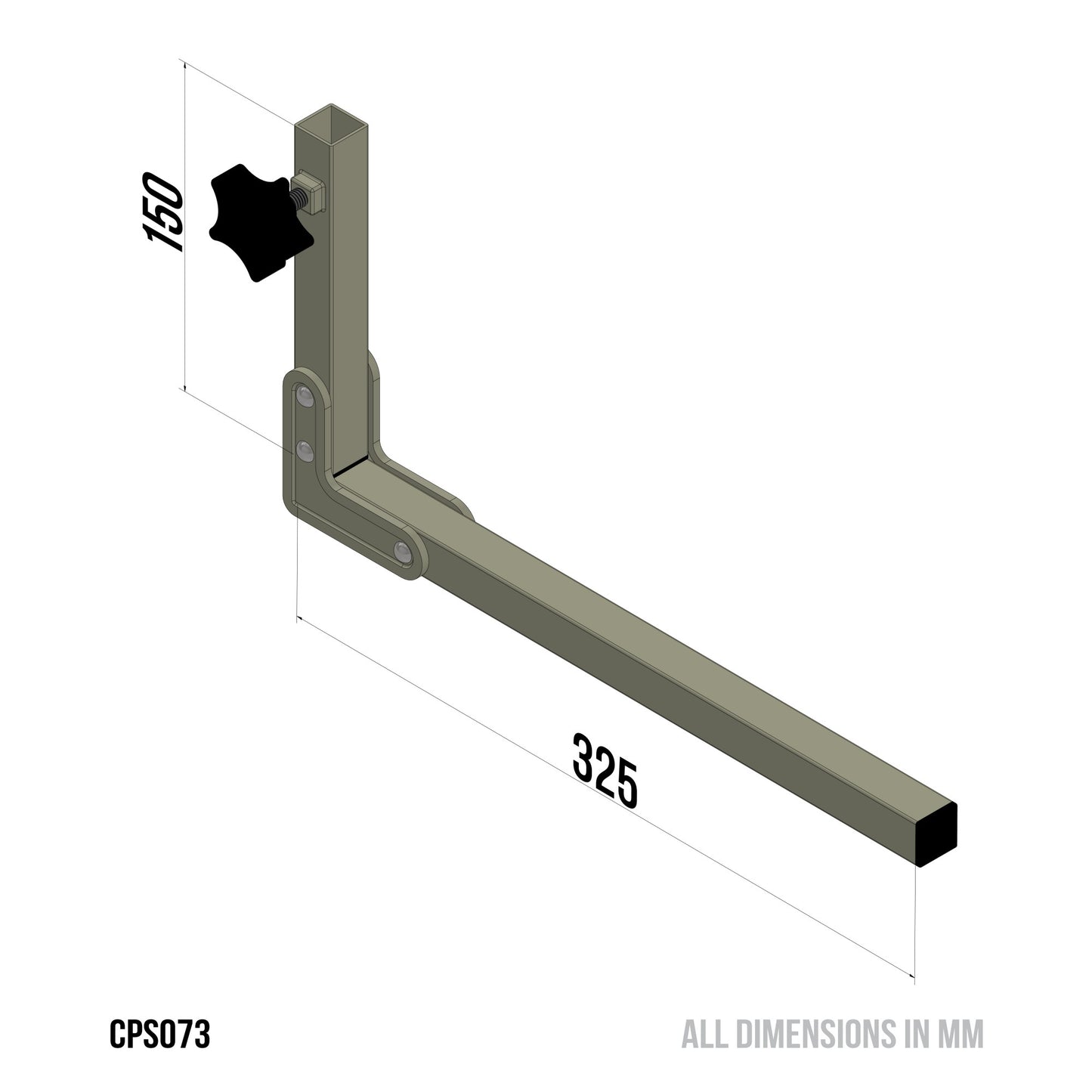 Mk2 Carp Porter Front Bar Angle Right