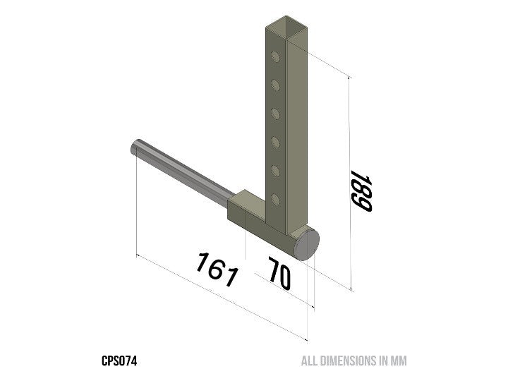 Big Boy Tri Porter Rear Leg Axle Left