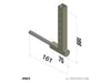 Big Boy Tri Porter Rear Leg Axle Left