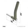Mk8 Power Porter Rear Leg Axle Left