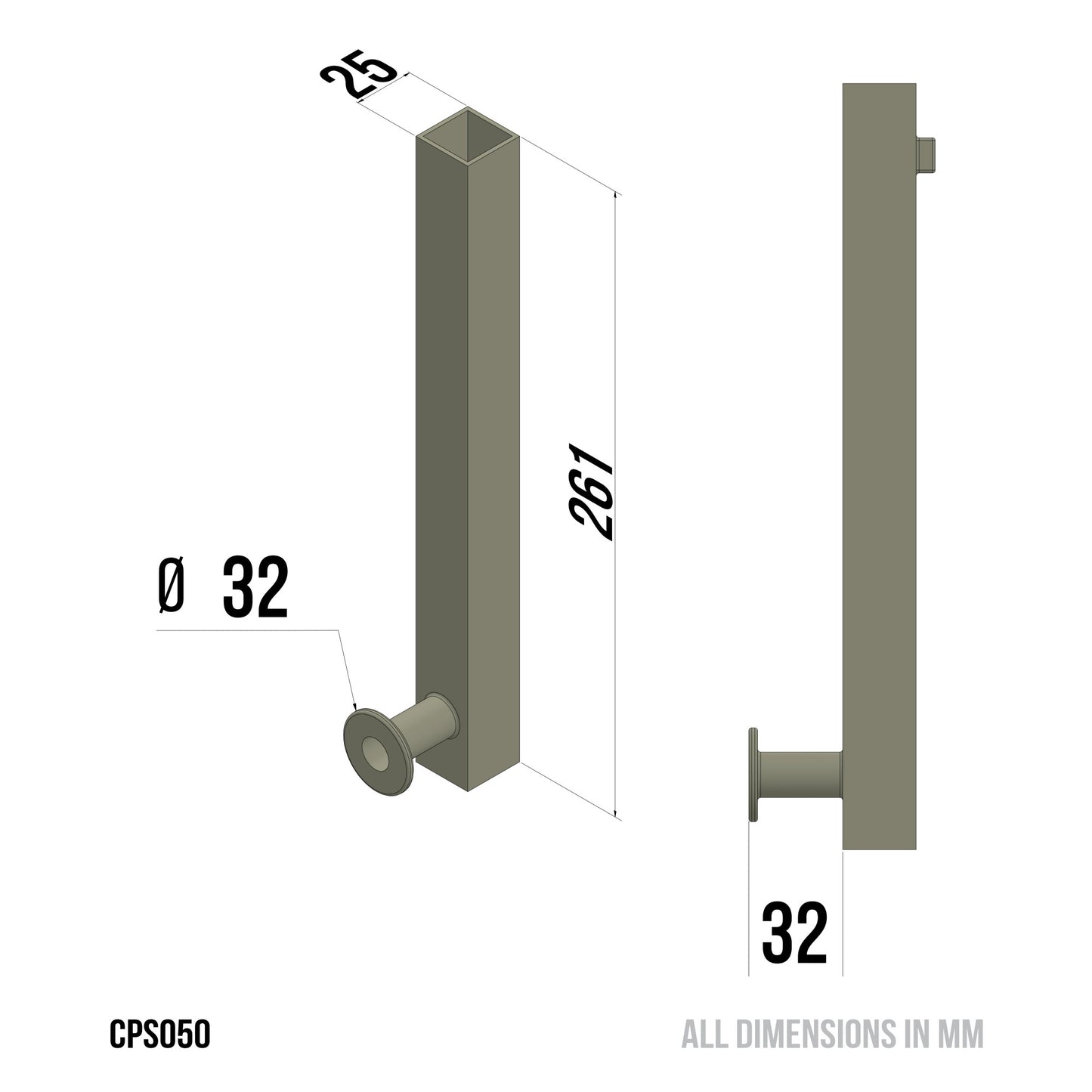 Mk2 Tri Porter Axle Support