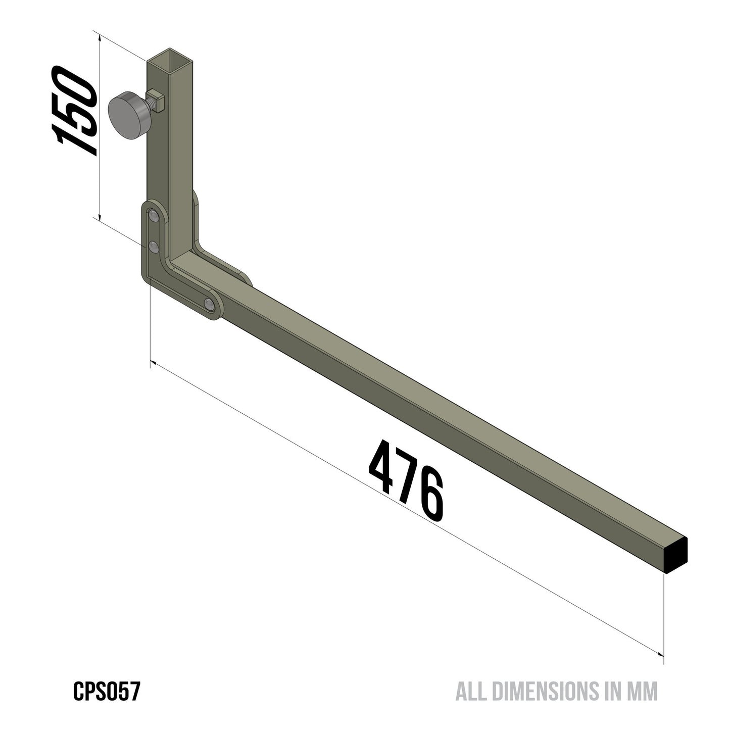 Mk8 Power Porter Front Bar Angle Right